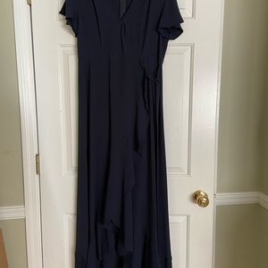 Navy Maxi Dress , High Low